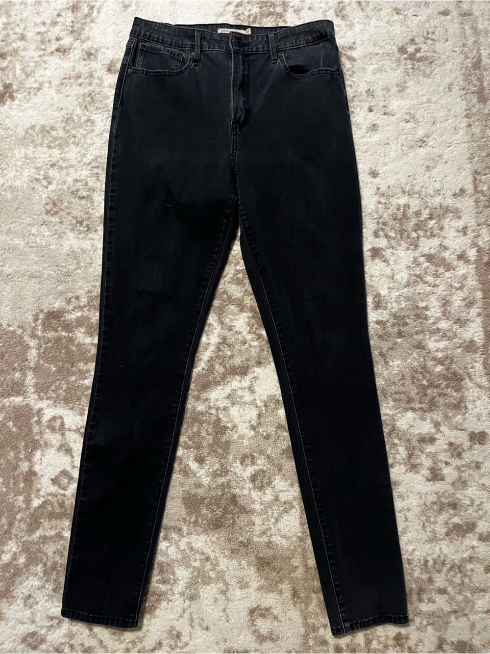 Levi's 721 High Rise Skinny Jeans Washed Black Size 31